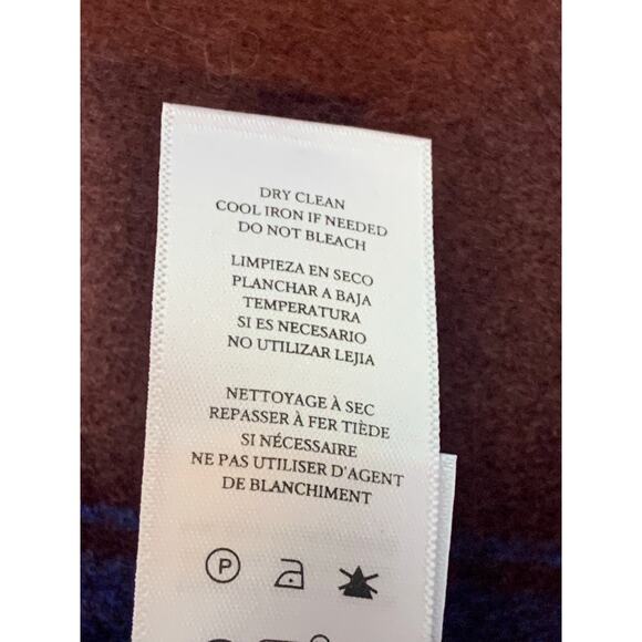 Rails Jaro Coat NEW Womens L Buffalo Plaid Cobalt Blue Chocolate Wool Blend - Picture 5 of 16